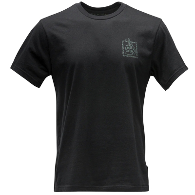 Футболка Grundens Socket SS T-Shirt SMU, Charcoal Heather, XL