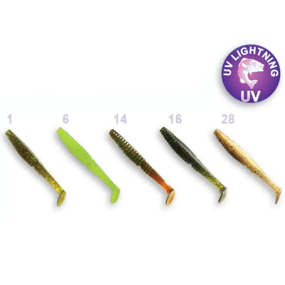 Силиконовая приманка Crazy Fish Scalp Minnow 3.2" 7-80-M51-6 кальмар цв. MIX 51