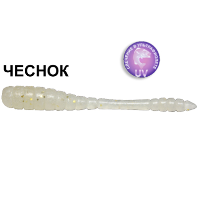 Силиконовая приманка Crazy Fish Tipsy 9-5-5-5 чеснок цв. pearl (перламутр)