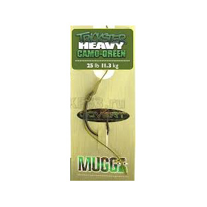 Поводок карповый Carpe Diem Trickster Heavy 25lb, 20cm, Green Mugga № 4 CM4TH25G
