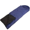 Спальный мешок с капюшоном Следопыт, 185+35х90см (+/-5%), утеплитель термофайбер 400г/м2, до -20С, цв. синий