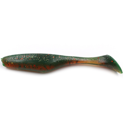 Силиконовая приманка Yaman Greedy Shad 5,5" цвет #15 - Violet Lime (уп. 4 шт.)
