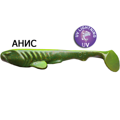 Силиконовая приманка Crazy Fish Tough 5.9" 60-150-14cb-1 анис цв. 14cb