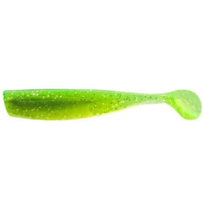 Виброхвост Sprut Kuro 75mm/4.0g/TL (Transparent-Lime) (7шт)