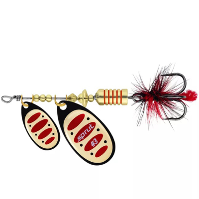Блесна вращающаяся Sprut Alba Tandem Spinner #3 (9g/BKGR)