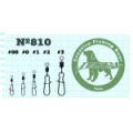 Вертлюжок с застёжкой Jespa No.810 Trasure in Waves 40lb., #2