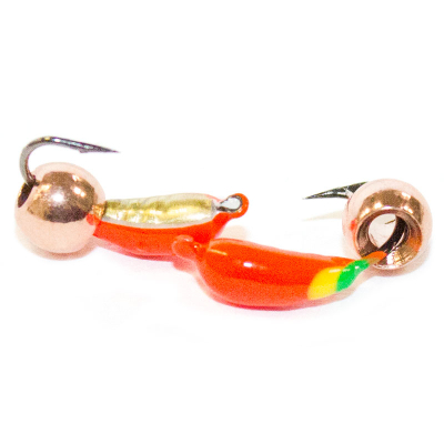 Мормышка Уралка рифлёная №1,5 (мл)+ шар медь(0,48)