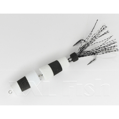 Приманка Мандула "Флажок" XXL Fish Модель 120 цв. БелоЧерноБелый