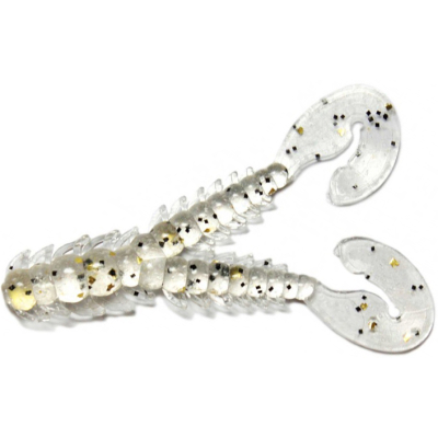 Силиконовая приманка Bait Breath U30 Bug Flap (8 шт.) цв. #143 Clear/Black/Gold Flake