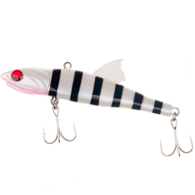 Воблер Little Jack Forma Adict 120mm 42g цвет #Zebra milk black