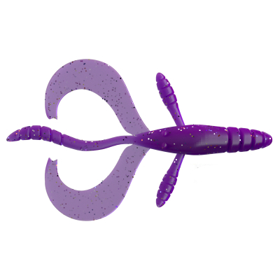 Силиконовая приманка RiverCat Hobbit 65 цвет 117 UV Violet(65 мм, 9 шт./уп.)