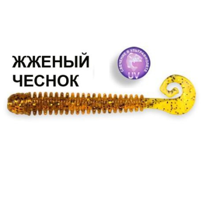 Силиконовая приманка Crazy Fish Active Slug 2-7.1-9-5 жженый чеснок цв. caramel