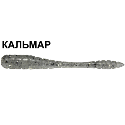 Силиконовая приманка Crazy Fish Tipsy 9-5-7-6 кальмар цв. ghost (призрак)