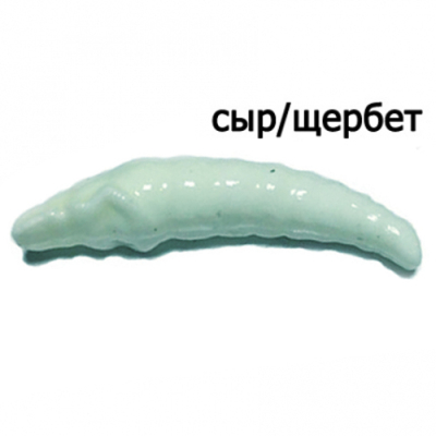 Мягкая приманка Trout Zone Paddle 2,0" Сыр/щербет голубой светонакопительный