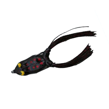 Лягушка Snag Proof Pro Series Tournament Frog 1/2 Oz, BLACK/RED GLITTER