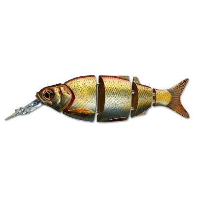 Воблер Izumi Shad Alive 5 section white fish 105 SD Floating цв. 3