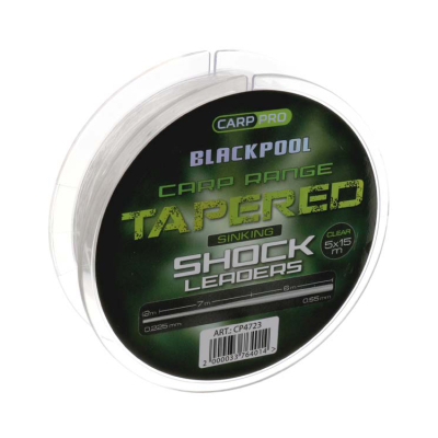 Шок-лидер Carp Pro Blackpool Sink Tapered Mono 0.255-0.56 мм, 5х15 м