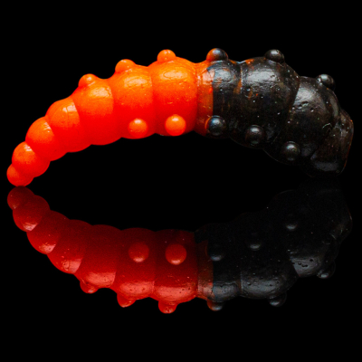 Силиконовая приманка Soorex Pro Major 42mm цв. #304 Black/Orange Cheese 6pcs.