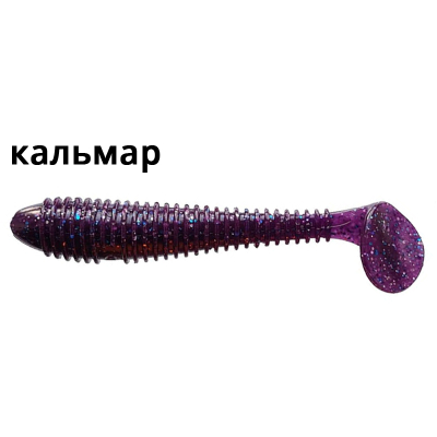 Силиконовая приманка Crazy Fish Vibro Fat 3.2" 73-80-98-6 кальмар цв. Space