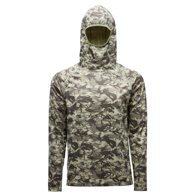 Футболка Grundens Solstrale Hoodie, Refraction Camo Green, L