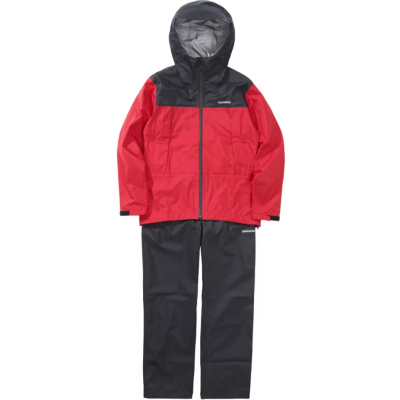 Костюм дождевой мужской Shimano RA-047X RED 3XL, цвет - красный, р. 56