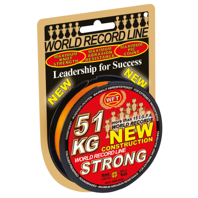 Леска плетеная WFT KG Strong Orange 300/032