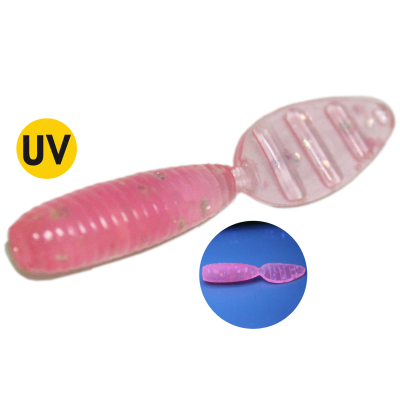 Мягкая приманка MicroFishing Glider 1.5" 8шт Розовый-Креветка