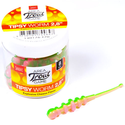 Мягкая приманка Lucky John Pro Series Tipsy Worm 2.8" цв. T70