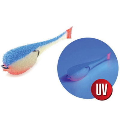 Поролоновая приманка Yaman на двойнике 80мм цвет #22 UV (5 шт.)