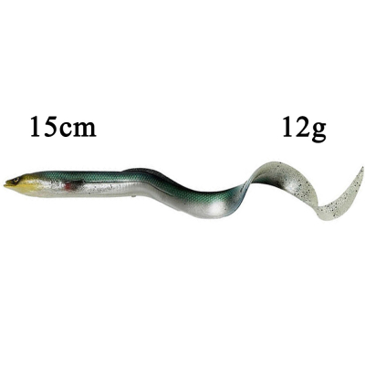 Приманка Savage Gear Real Eel LB 15cm 12g 1шт Green Silver 63773-001