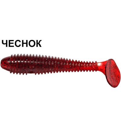 Силиконовая приманка Crazy Fish Vibro Fat 1-7.1-11-5 чеснок цв. ruby (рубин)