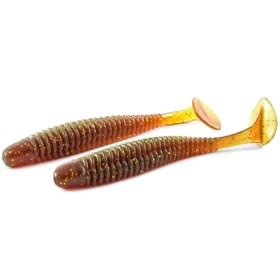 Мягкие приманки Noike Ninja Wobble Shad 4" цв. #139-Motoroil Gold