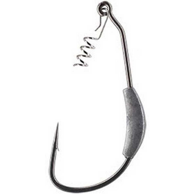 Крючки офсетные с грузом на цевье Mikado - Jaws Offset With Screw And Lead №5/0, 7гр. HJA04-5/0- 7.0 (3шт.)