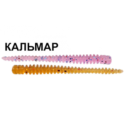 Силиконовая приманка Crazy Fish Cruel leech 1.6" 85-38-27/32-6 кальмар цв. peony (пион) / dark beer (темное пиво)
