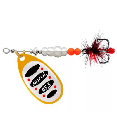 Блесна вращающаяся Sprut Alba Ball System Spinner #5,5 (24g/OSBK)
