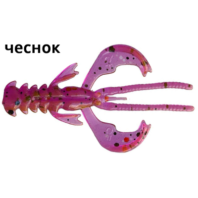 Силиконовые приманки Crazy Fish Nimble 1.2" 76-30-12-5 чеснок цв. ultraviolet (ультрафиолет)