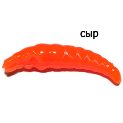 Мягкая приманка Trout Zone Paddle 1,6" Сыр оранжевый