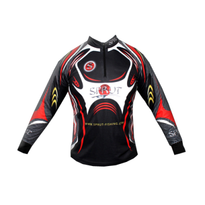 Футболка с длинным рукавом Sprut Ghost of Water Black/White/Red/XXL