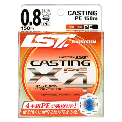 Шнур LineSystem Casting PE X4 Yellow 150m #1.5