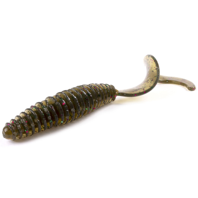 Силиконовые приманки Lucky John Pro Series Ultraworm Curly 3" цвет PA03 7шт.