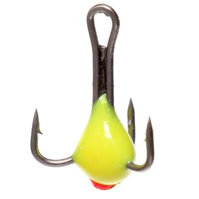 Тройник с флуоресцентной цветной каплей Flagman №16 5шт