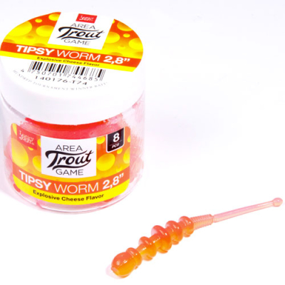 Мягкая приманка Lucky John Pro Series Tipsy Worm 2.3" цв. T74