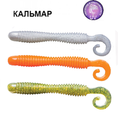 Силиконовая приманка Crazy Fish Active Slug 4" 31-100-M89-6 кальмар цв. MIX89