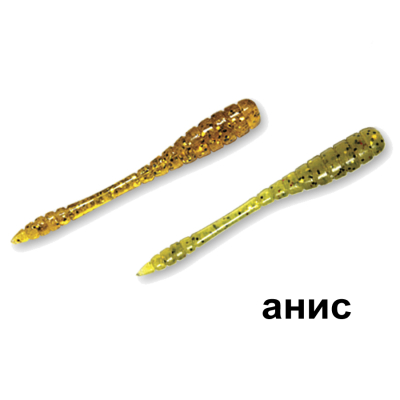 Силиконовая приманка Crazy Fish Tipsy 1.2" 69-30-1/9-1 анис цв. olive (оливка) / caramel (карамель)