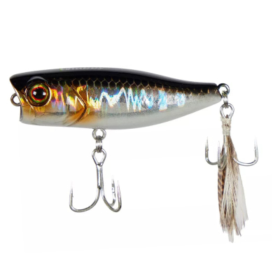 Воблер Jackall Chubby Popper 42 цв. hl silver & black