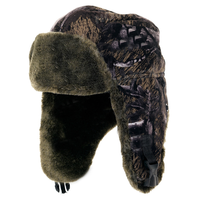 Шапка-ушанка NovaTex «Умка» (алова, темная ветка)