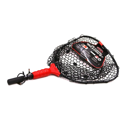 Подсак-"ракетка" EGO S1 Wade Landing Net measures 17"х19"х15" Flat; handle 6"/15.24сm; mesh-black r