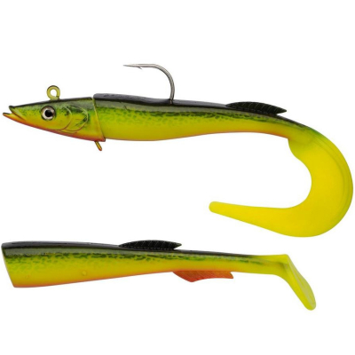 Приманка мягкая огруженная Berkley Power Sandeel 21cm 130g цвет Hot Cod