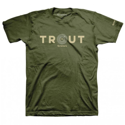 Футболка Simms Reel Trout T-Shirt, Military, M