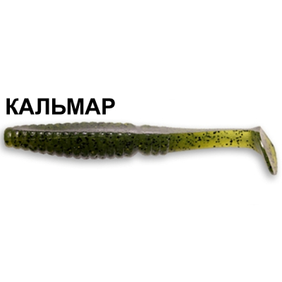 Силиконовая приманка Crazy Fish Scalp Minnow 7-8-16-6 кальмар цв. watermelon (арбуз)